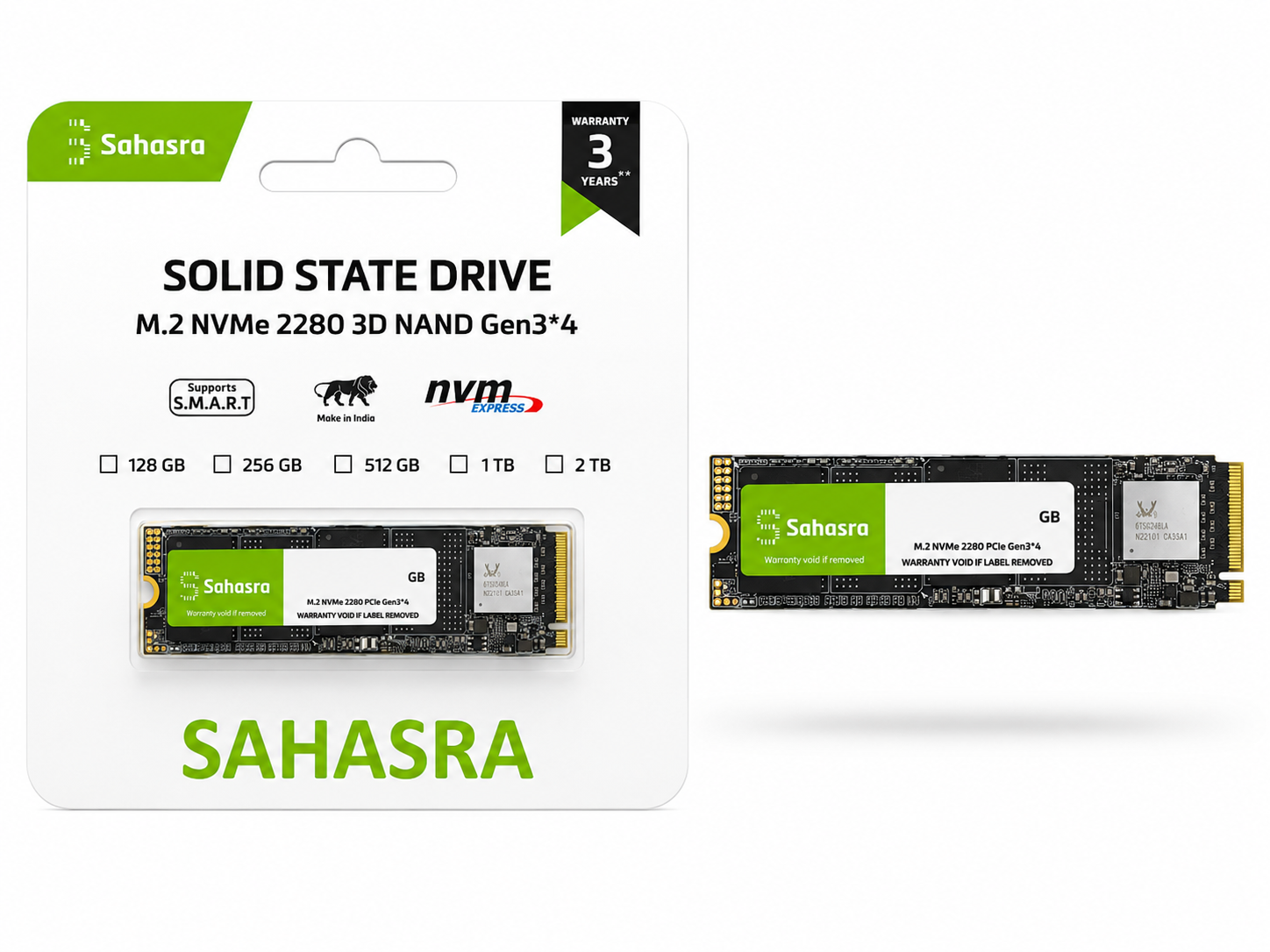 256GB - M.2 NVMe 2280 3D NAND Gen 3*4
