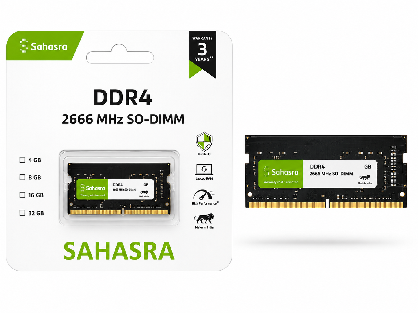 8GB- 2666 MHZ DDR4 SO-DIMM